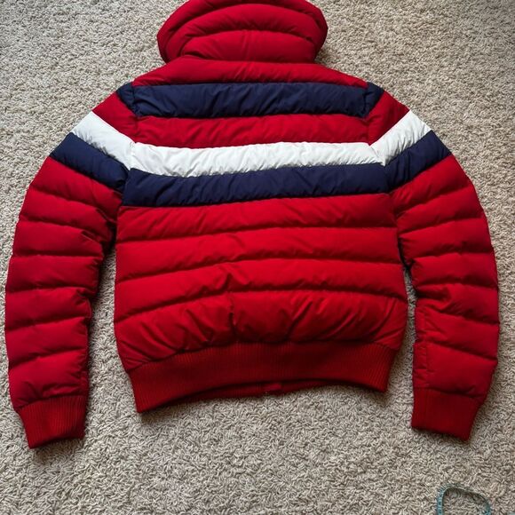 Perfect Moment Queenie Down Ski Jacket Red Navy Blue White Small - Picture 9 of 9